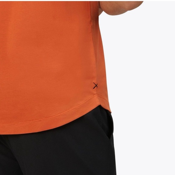 Cuts Clothing Curve Hem Tee in Orange 
Size M - Picture 4 of 12